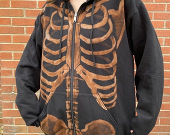 brown skeleton jacket