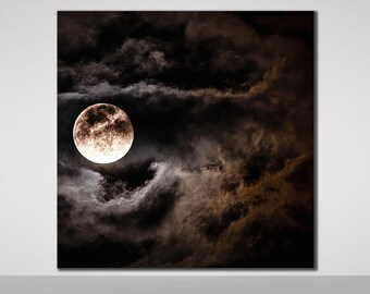 Full Moon Wall Art - Etsy