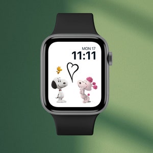 Apple Watch Wallpaper Snoopy And Peanuts Etsy