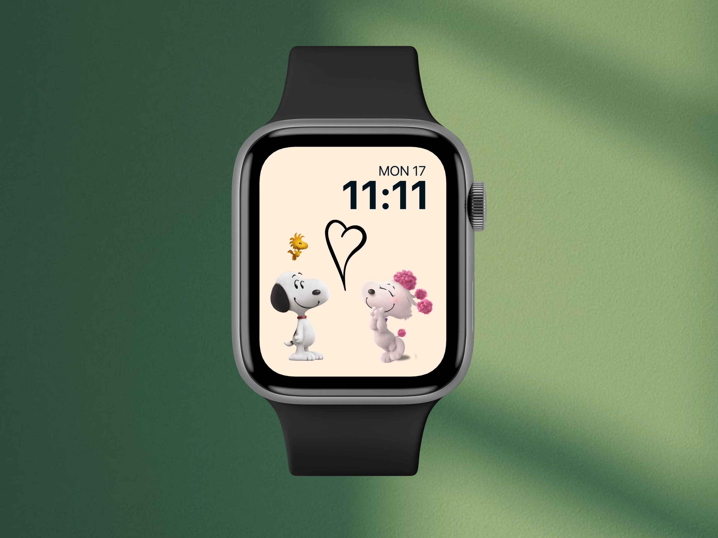 Apple Watch Wallpaper Snoopy And Genevieve Love Etsy