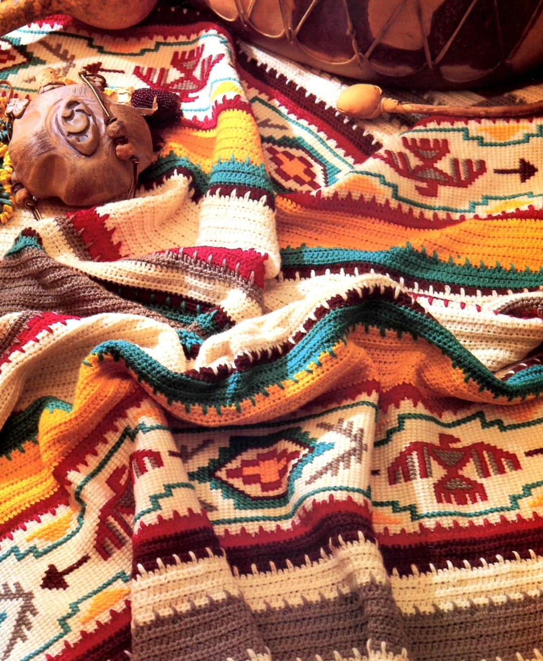 RETIREMENT SALE *** Vintage Crochet Pattern Indian Summer Native ...