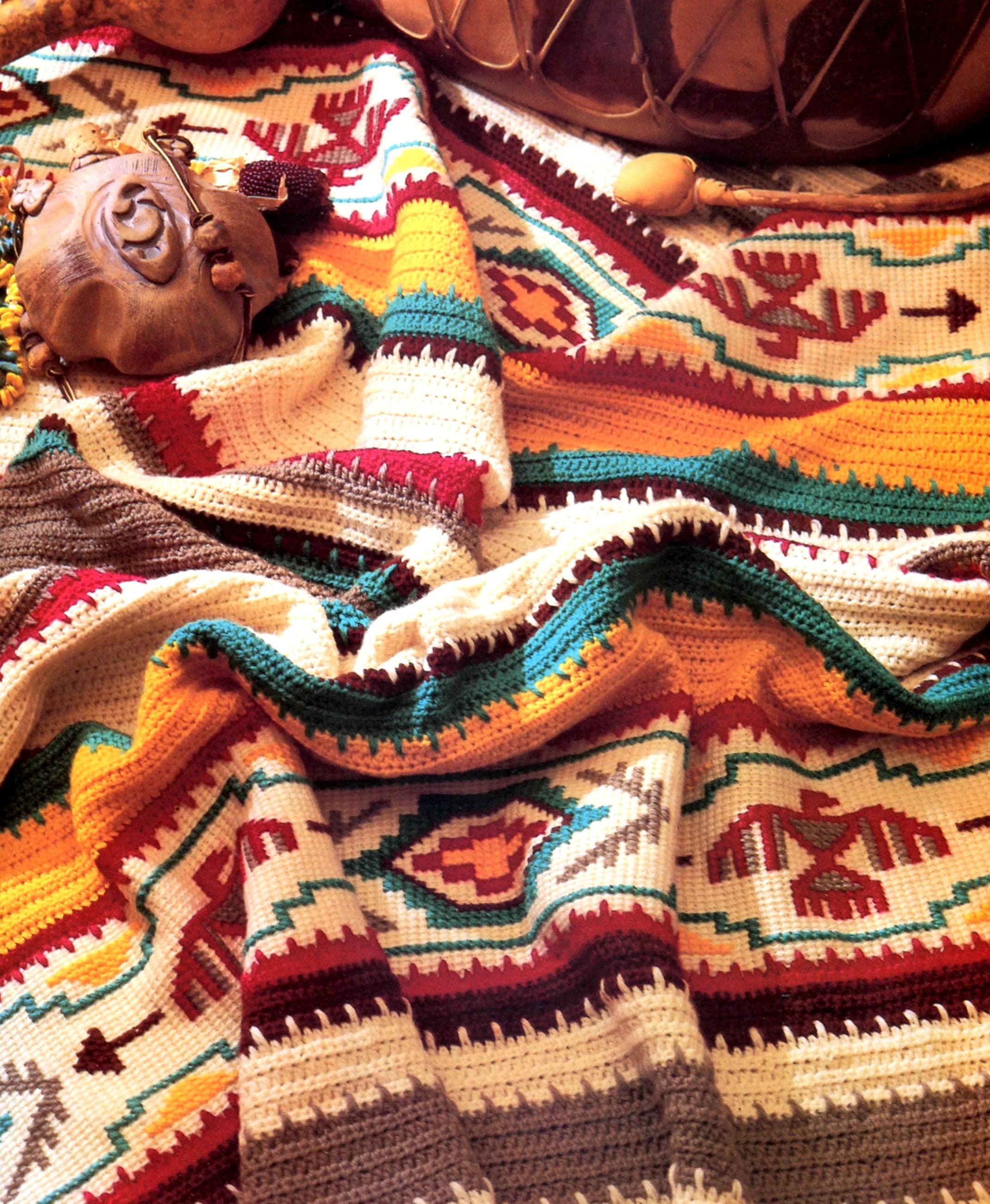 9 Native American Crochet Patterns to Explore: Blankets, Dolls, Motifs, and More 2 Native American Blanket Pattern