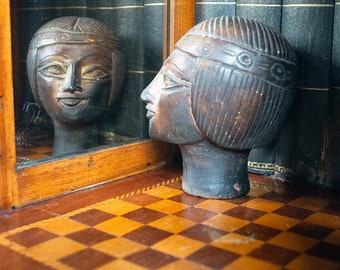 Zeldzaamheid! Illusions Boekendoos met schaakbord en spiegels - Antieke curiositeit