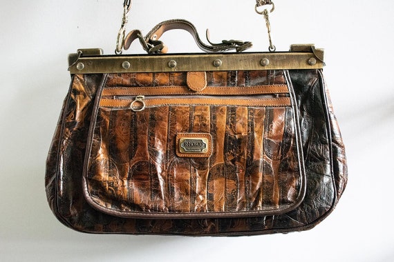 【Raucohouse】Old vintage multi-pocket leather bag Seis pocket vintage leather shoulder bag - Raucohouse | 60