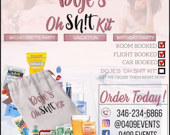 Oh SH!T Bastelpackungen | URLAUB | Mädchen Reise | Junggesellinnenabschied - Lasst uns Spaß haben