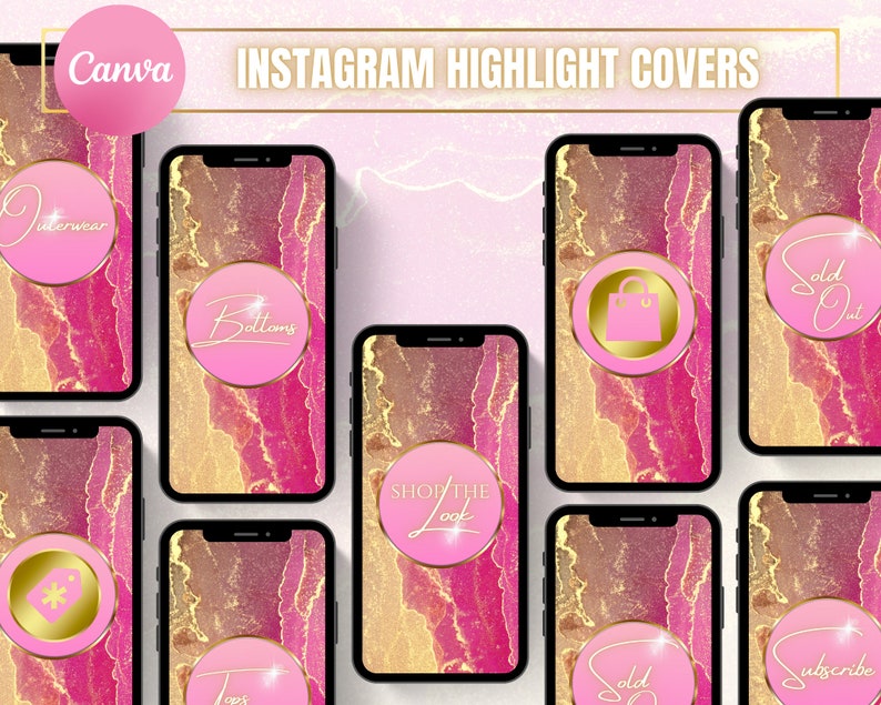 Instagram Highlight Covers for Clothing Boutique Business - Etsy
