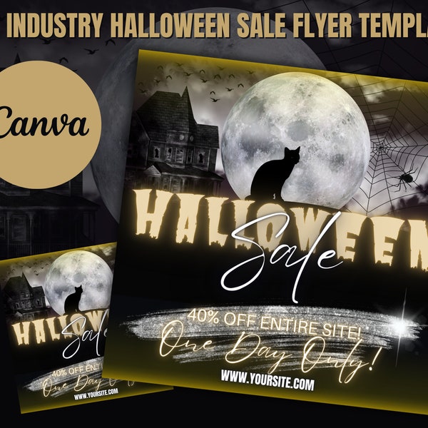 DIY Halloween Sale Flyer| Clothing Boutique or Any Industry Social Media Flyer| Hair, Lashes, Wigs, Extensions Instagram Post Template| Glam