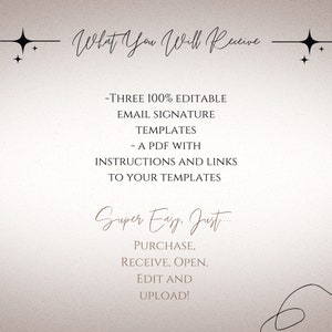 3 Professional Looking Canva Email Signature Templates for Gmail or Outlook image 7