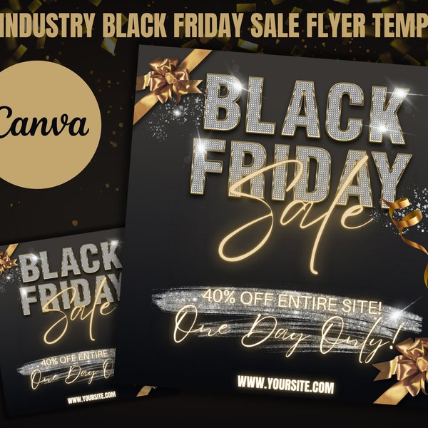 DIY Black Friday Sale Social Media Flyer| Any Industry| Clothing Boutique, Lash Store, Wig Hair Boutique, Cosmetics, Makeup, Skincare