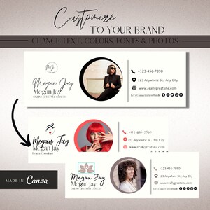 3 Professional Looking Canva Email Signature Templates for Gmail or Outlook image 5