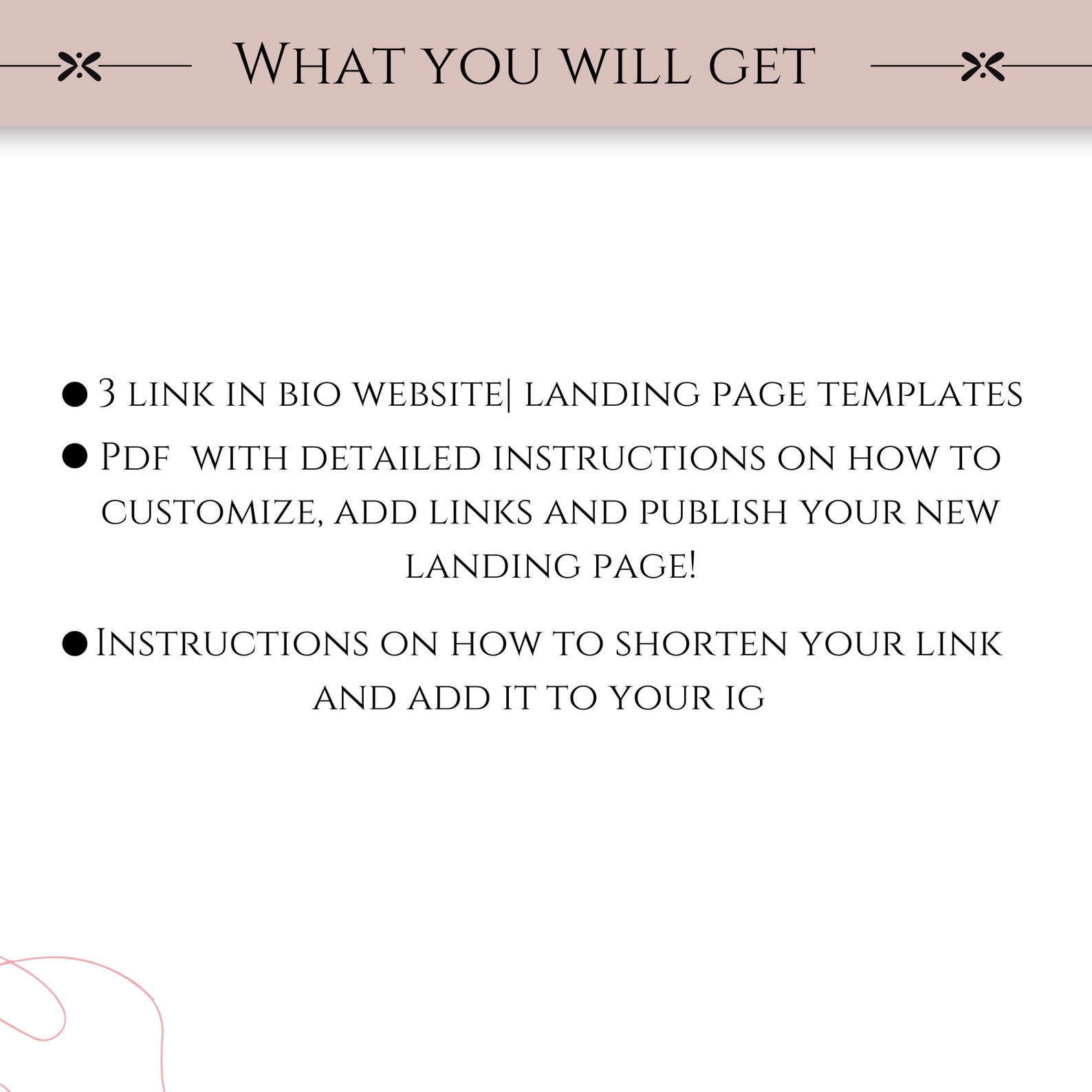 Link in Bio Template, Instagram Landing Page, Entrepreneur Landing Page ...