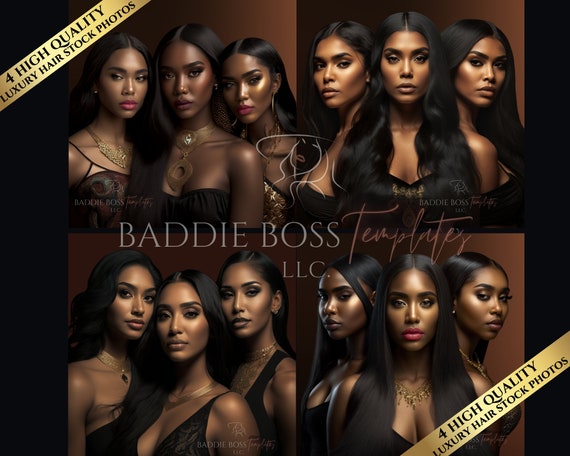 Luxury Beauty Stock Photos| Straight Hair Photos| Black Beauty Photoshoot Photos| Beauty Model Photos| Photos for Hair, Wigs, Extensions
