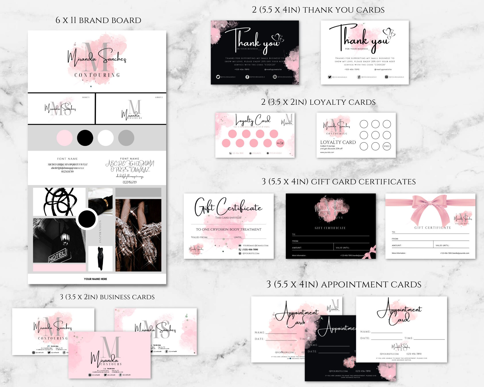 Beauty Branding Kit Set Bundle Luxury Branding Templates for - Etsy
