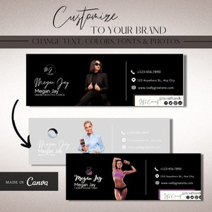 3 Professional Looking Canva Email Signature Templates for Gmail or Outlook image 4