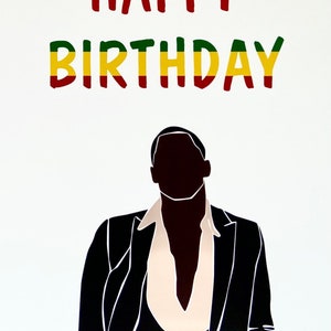 Biglietto di buon compleanno, Biglietto uomo nero, Rastafari, Africa, Etiopia, Ghana, Marito, Fidanzato, Papà, Fratello, Figlio, Amico, Qualcuno di speciale