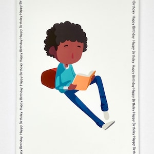 Alles Gute zum Geburtstagkarte, schwarze Grußkarte, Karten für einen Jungen, Teenager, Sohn, Bruder, Neffe, Cousin, Freund, jemand Besonderes