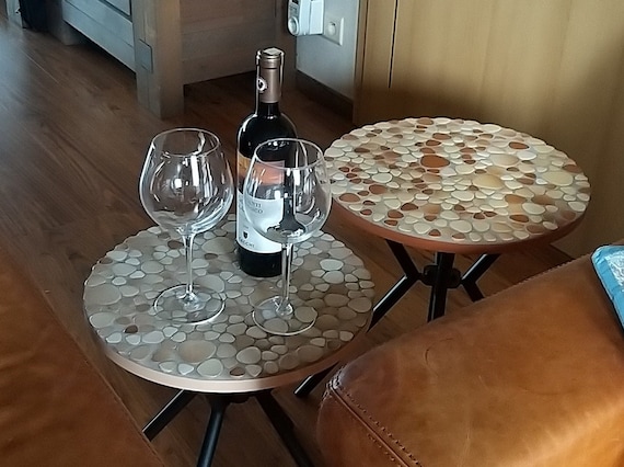 Coffee Table Set Decorated With Pebbles HANDMADE Etsy Canada