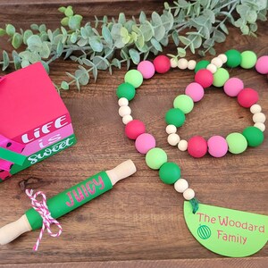 Watermelon Tiered Tray Decor Bundle, Summer Decor, Home Decor, Summer Tiered Tray Bundle, Life is Sweet, Summer, Watermelon Decor