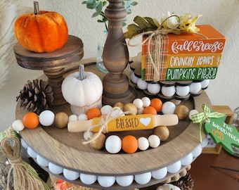Fall Tiered Tray Decor Bundle, Fall Home Decor, Fall Tiered Tray, Tiered Tray Decor, Tiered Tray, Fall Decor, Pumpkins Please, Blessed, Fall
