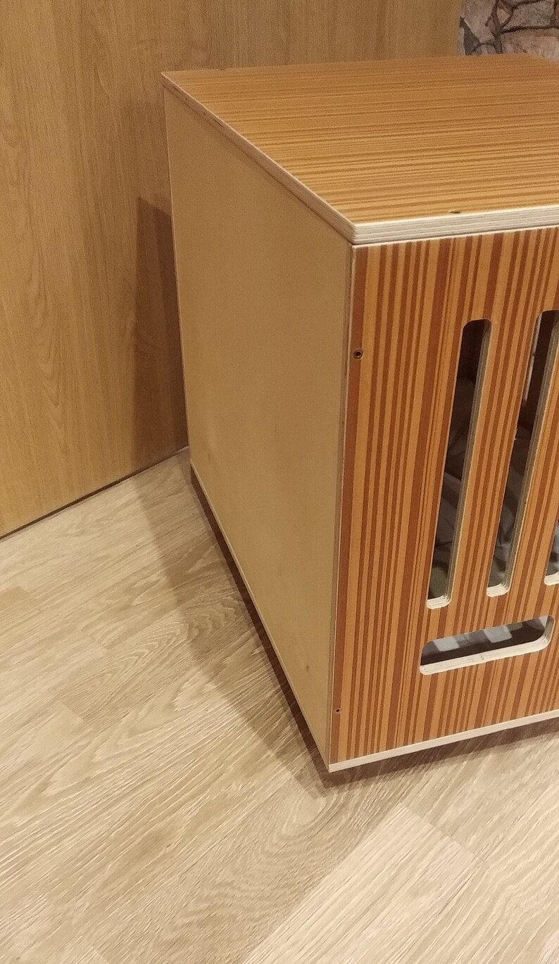 Modern Dog Crate With Sliding Door With a Latch. Dog Kennel Etsy