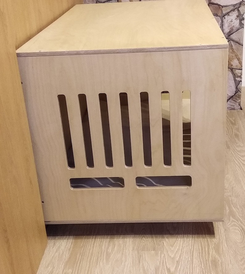 Modern Dog Crate With Sliding Door With a Latch. Dog Kennel Etsy