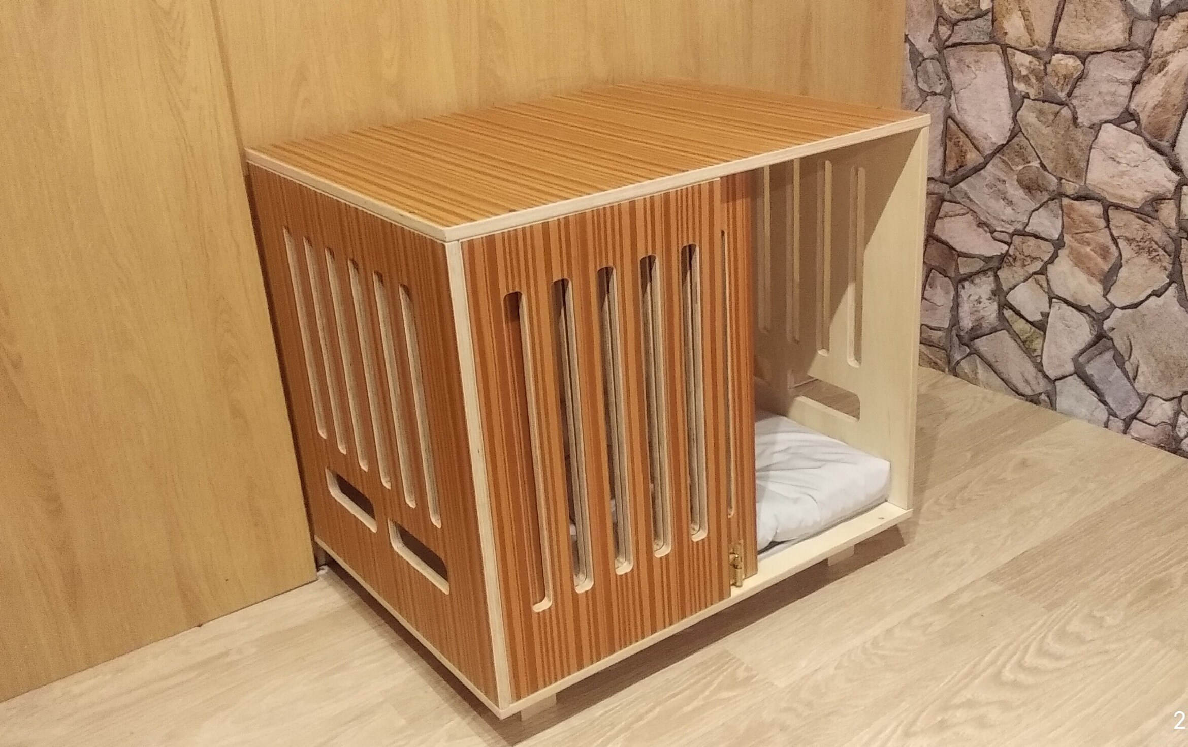 Modern Dog Crate With Sliding Door With a Latch. Dog Kennel Etsy