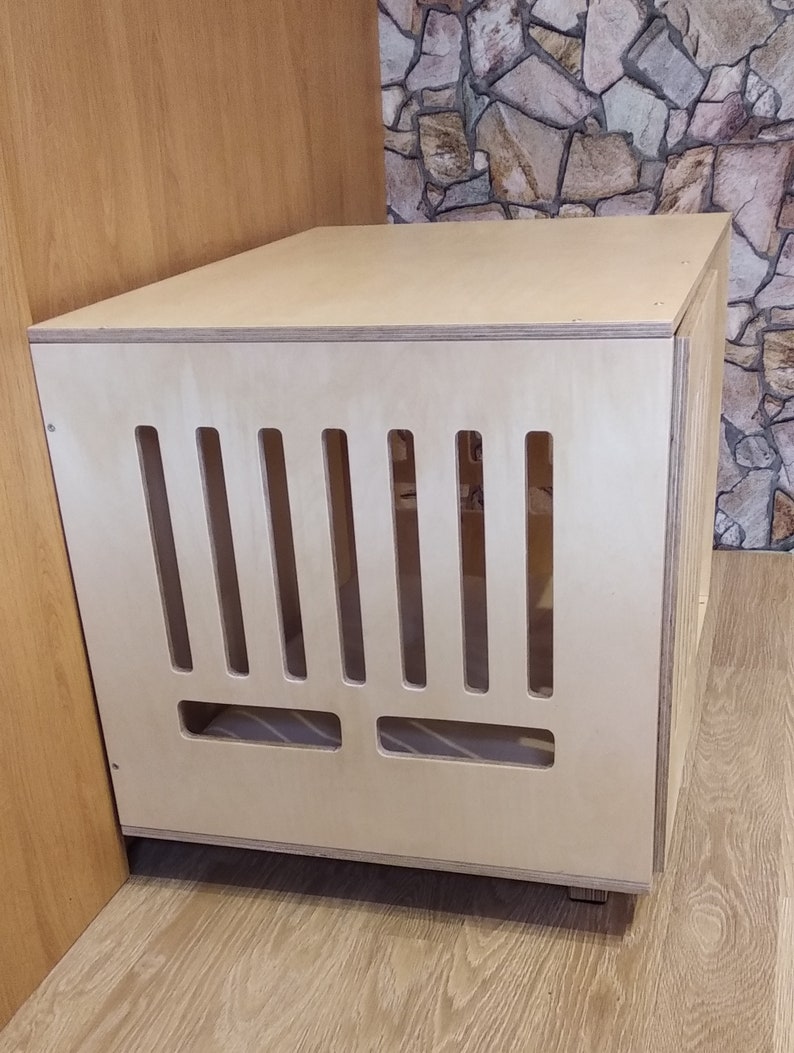 Modern Dog Crate With Hinged Door With a Latch. Dog Kennel Etsy