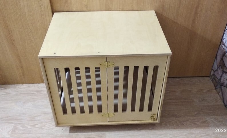 Modern Dog Crate With Hinged Door With a Latch. Dog Kennel - Etsy Canada