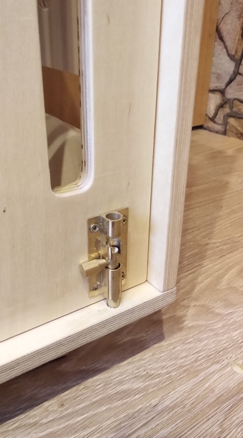 Modern Dog Crate With Sliding Door With a Latch. Dog Kennel Etsy