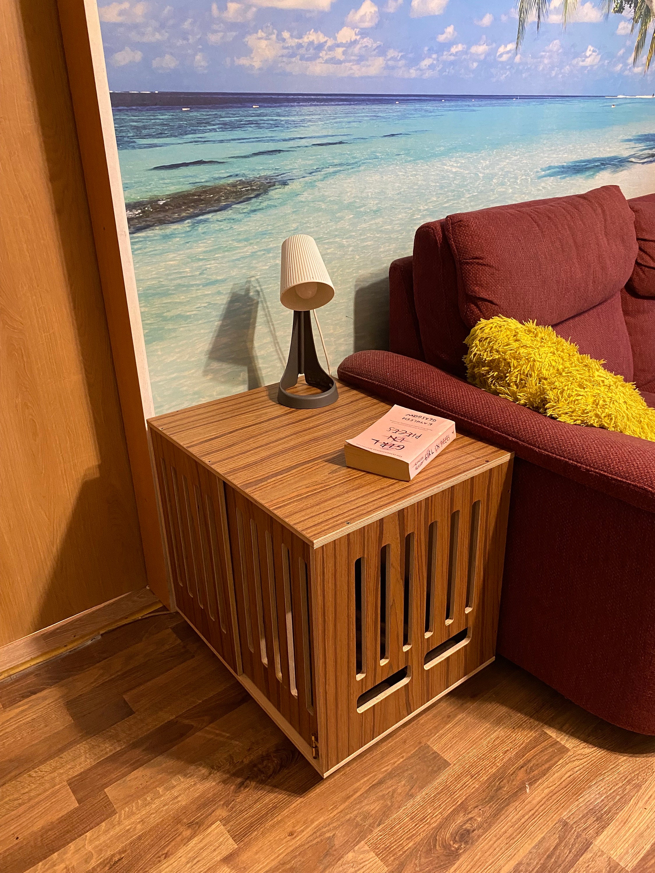 Modern Dog Crate With Sliding Door With a Latch. Dog Kennel Etsy