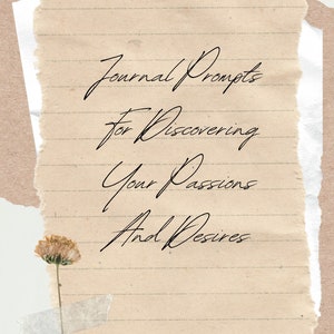Journal Prompts for Self Discovery - DIGITAL DOWNLOAD