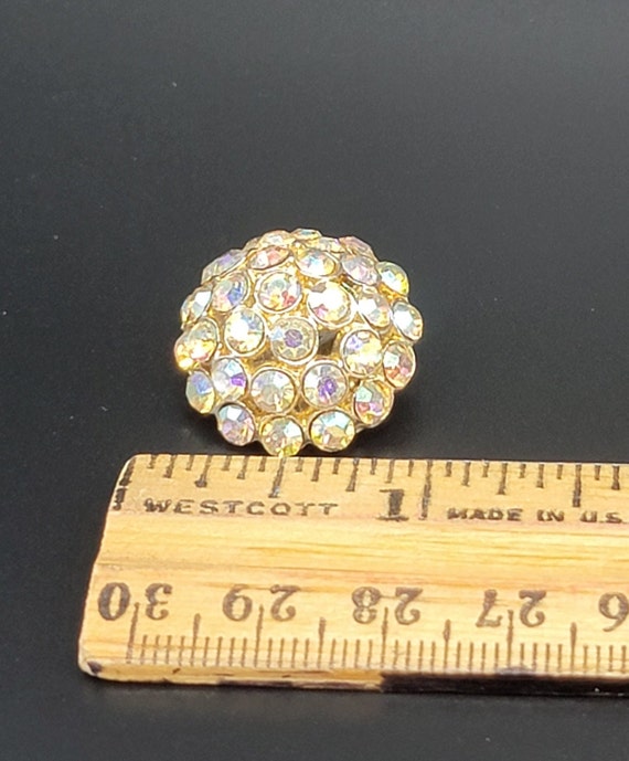 BSK Clear Dome Shaped Aurora Borealis Rhinestone … - image 6