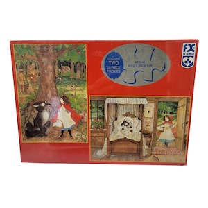 American Greetings Schmid Little Red Riding Hood Two 24 Piece Puzzles