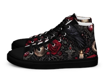 Men’s high top canvas shoes