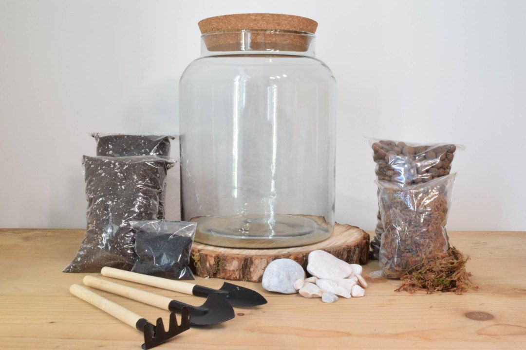 Terrarium Kit Without Plants Plant Gift Moss Terranium Birthday Gift