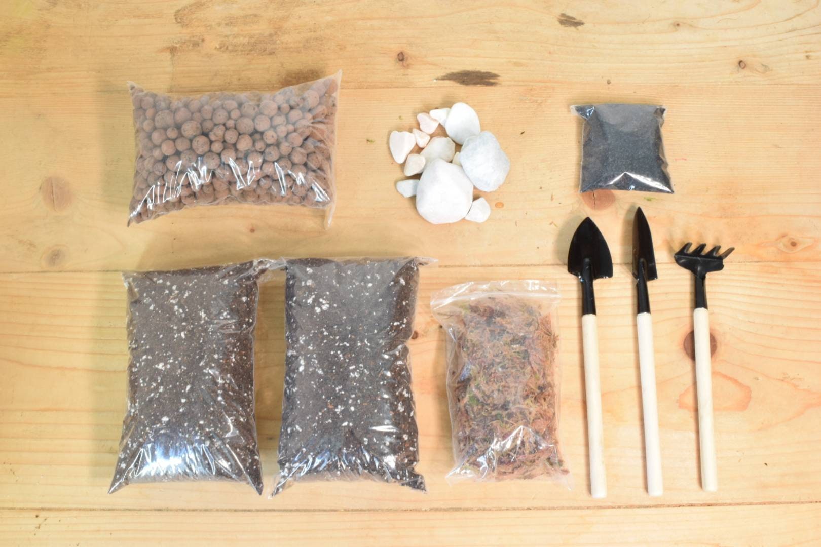 Terrarium Kit Without Plants Plant Gift Moss Terranium Etsy UK