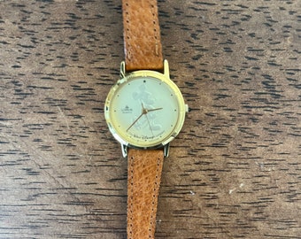 Dainty Vintage Lorus Mickey Mouse Coin Watch