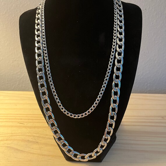 Schwere 16 Mm Miami Kubanische Gliederkette Edelstahl Bordstein
