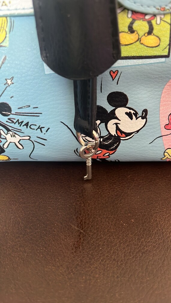 Vtg Disney Minnie Mickey Mouse Lock & Key Purse Handb… Gem