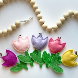 Felt Tulip Garland Charms