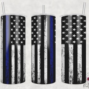 Thin Blue Line Ornament, Available in Black & White - Thin Blue Line USA