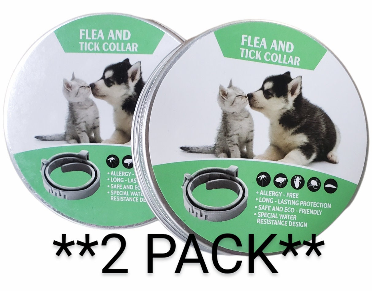 2 PACK Cat and Small Dogs Flea and Tick Collar ALL NATURAL - Etsy
