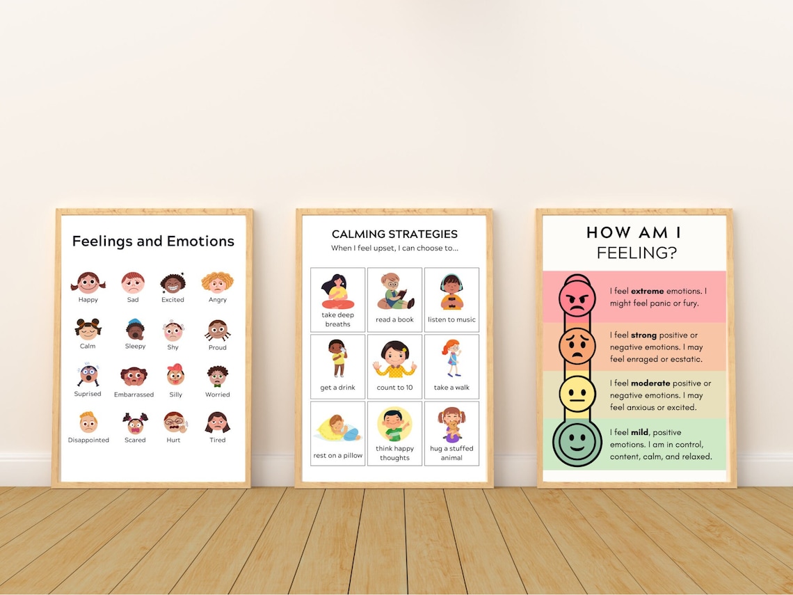 Feelings Poster, Calming Techniques, Calming Corner, Emotions Chart ...