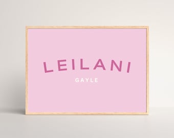 Stampa del nome personalizzato, stampa del nome della ragazza, stampa del nome personalizzato, stampa del nome personalizzato, stampa del nome, stampa della cameretta dei bambini, stampa della cameretta dei bambini personalizzata