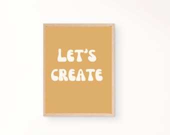 Permet de créer imprimable | chambre d'enfant Retro Fun Wall Art Print | art mural pour enfants | Art mural de classe