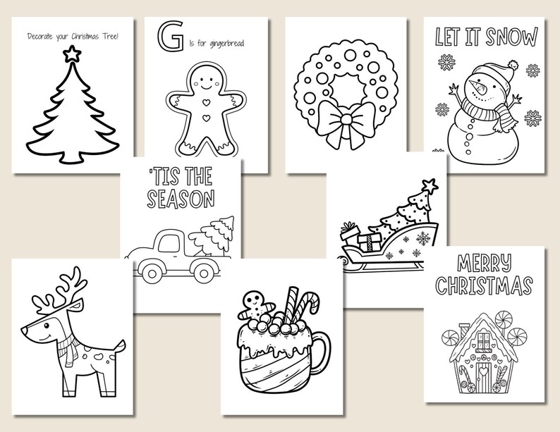 Preschool Christmas Activity Pack, Printable Christmas Bundle ...