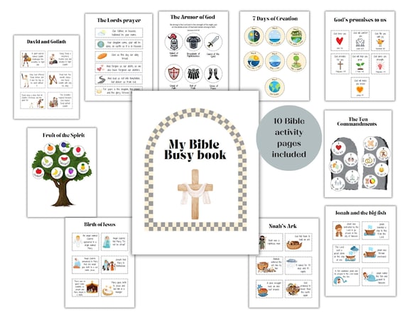 Printable Bible Busy Binder, Bible Busy Book, Bible Activities, Sunday School Lessons, Children's Bible Study, Bible Education, Homeschool