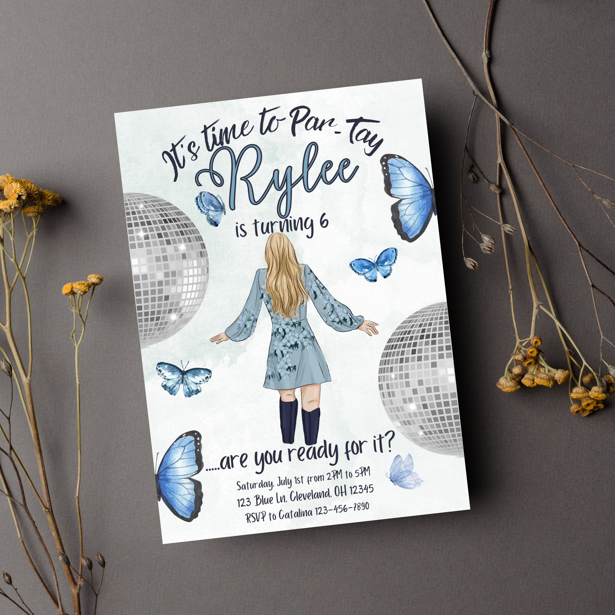 Taylor Swift Birthday Invitation Eras Printable & Editable Invitation