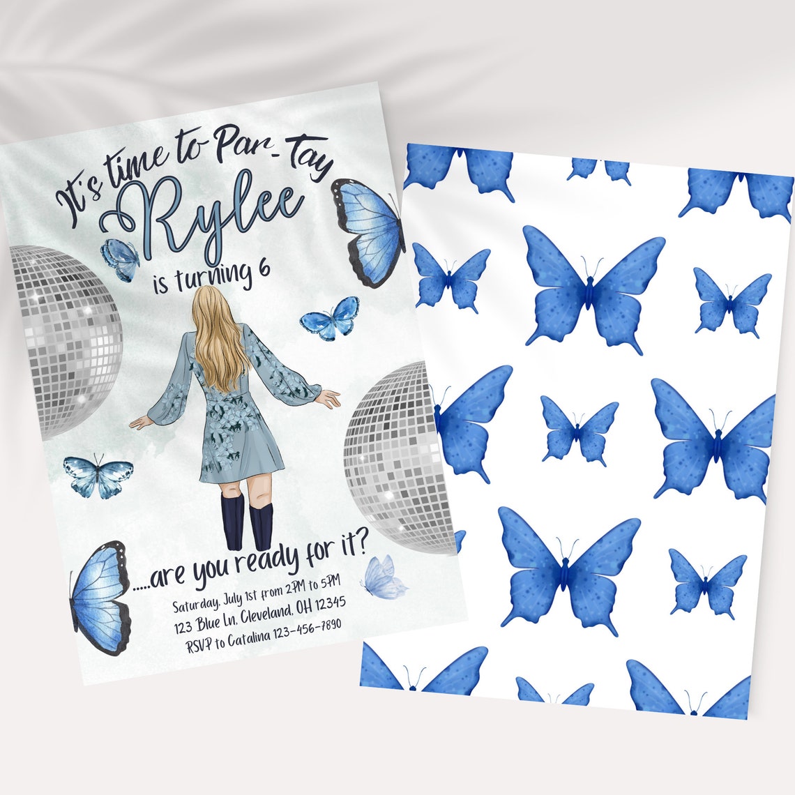 Taylor Swift Birthday Invitation Eras Printable &amp; Editable Invitation ...