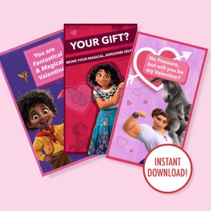 Printable Kids Encanto Valentines | Children Valentines | We Don&#39;t Talk About Bruno